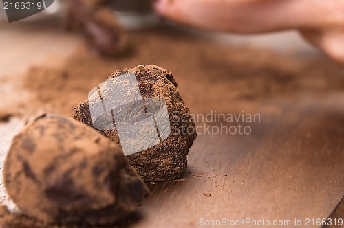 Image of Homemade chocolate truffles