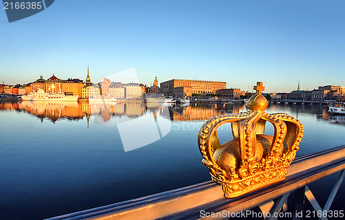 Image of stockholm view with crown 