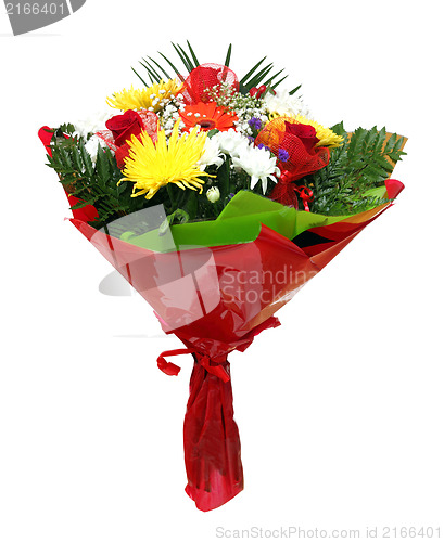 Image of bouquet isolated on white