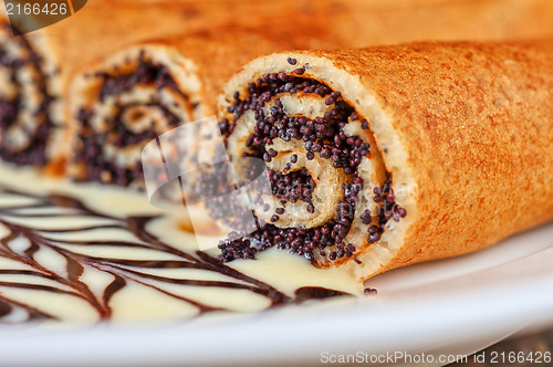 Image of Pancakes with poppy seeds