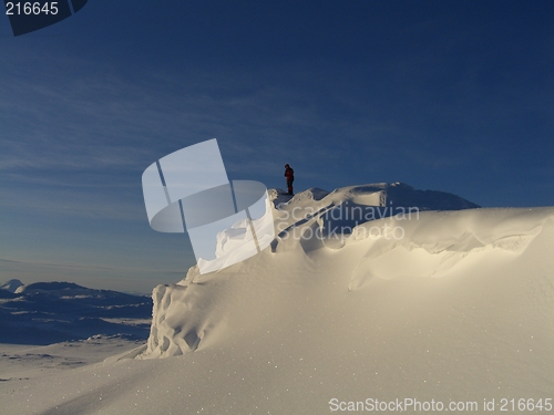 Image of Man on mountain