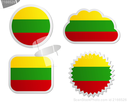 Image of Lithuania flag labels