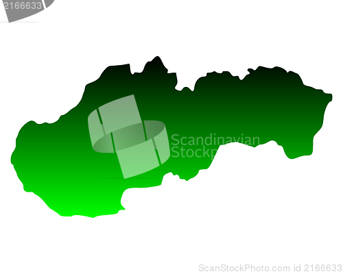 Image of Map of Slovakia