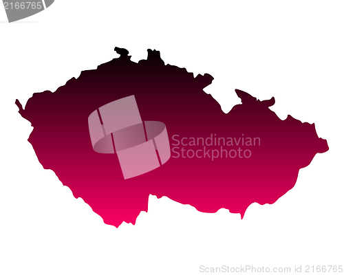 Image of Map of Czech Republic