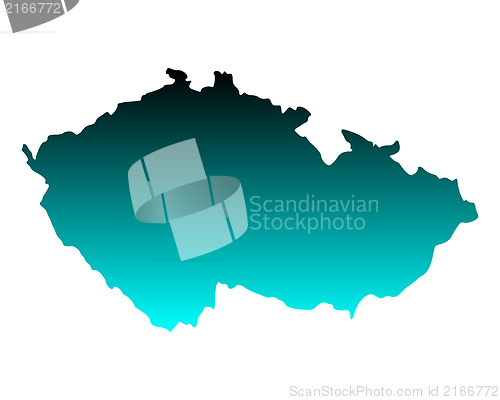 Image of Map of Czech Republic