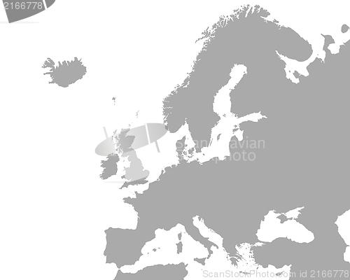 Image of Detailed map of Europe