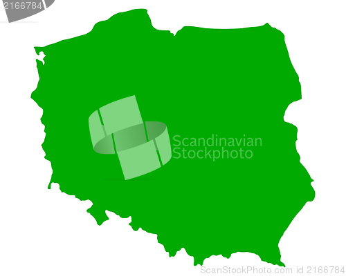 Image of Map of Poland
