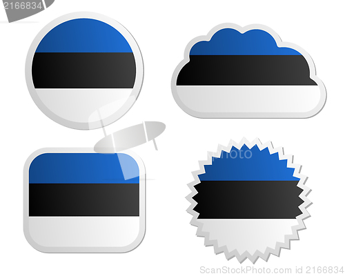Image of Estonia flag labels