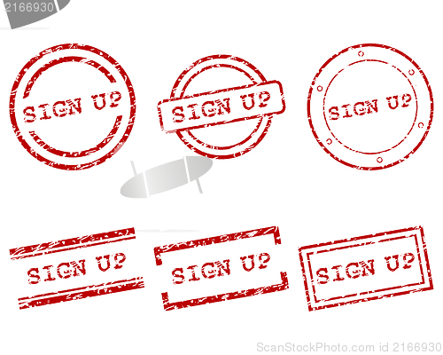 Image of Sign up stamps