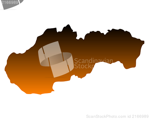 Image of Map of Slovakia