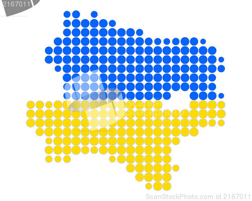 Image of Map and flag of Lower Austria