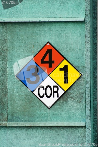 Image of Chemical Warning Sign