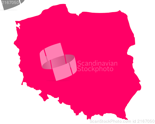 Image of Map of Poland