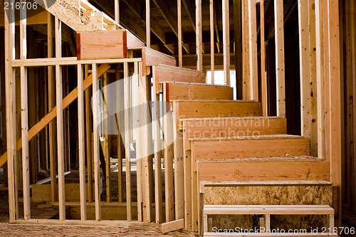 Image of Stairs  construction of a new home