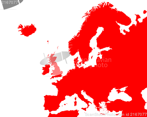 Image of Detailed map of Europe