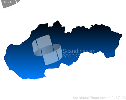 Image of Map of Slovakia