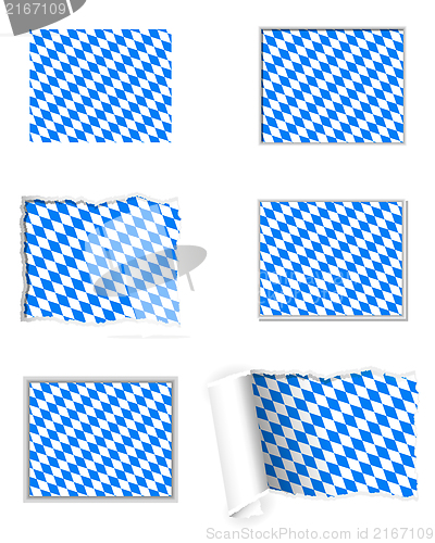 Image of Bavaria flag set