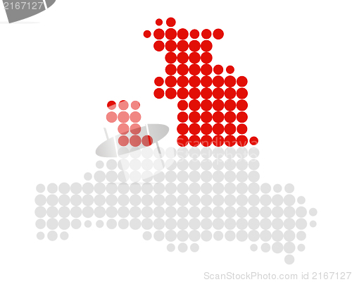 Image of Map and flag of Salzburg