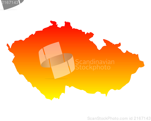 Image of Map of Czech Republic