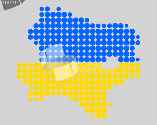 Image of Map and flag of Lower Austria