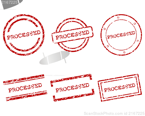 Image of Processed stamps