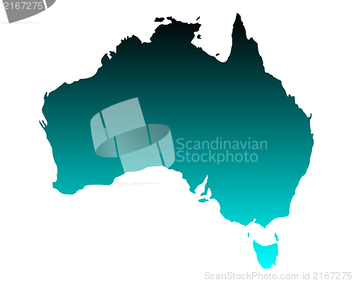 Image of Map of Australia