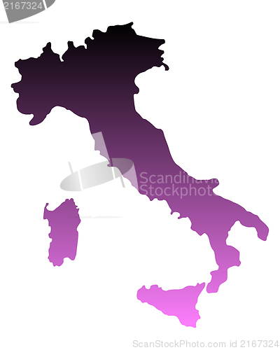 Image of Map of Italy