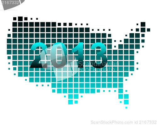 Image of Map of USA 2013