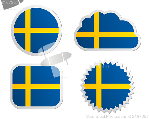 Image of Sweden flag labels