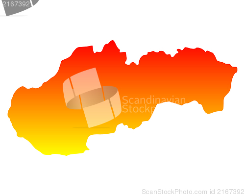 Image of Map of Slovakia