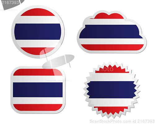 Image of Thailand flag labels