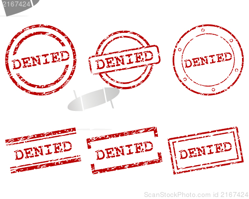 Image of Denied stamps