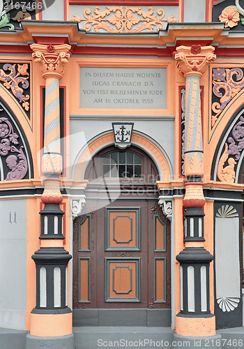 Image of Portal of Cranach house in Weimar