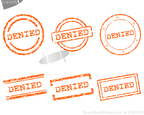 Image of Denied stamps