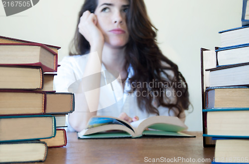 Image of Pretty female student