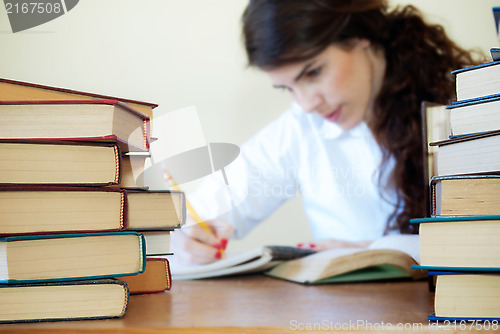 Image of Pretty female student
