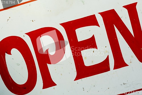 Image of open sign