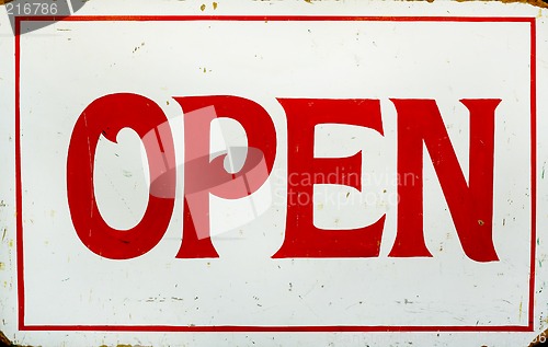 Image of Open sign