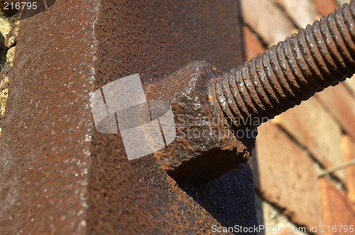 Image of Rusty nut and bolt