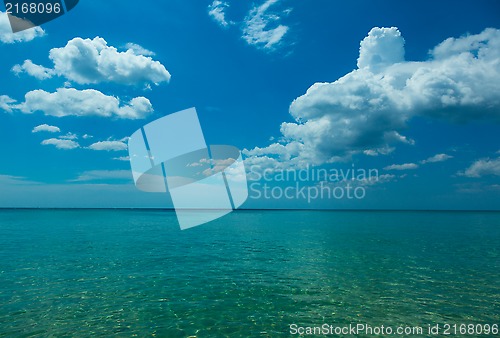 Image of Ocean and sky.