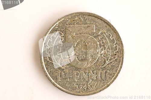 Image of Former European currency of East Germany