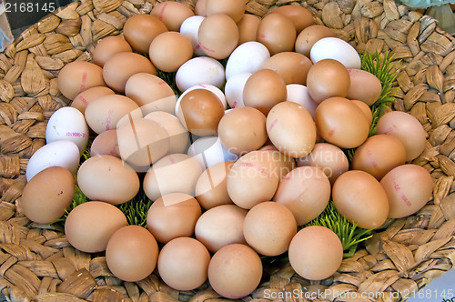 Image of eggs at a street sale