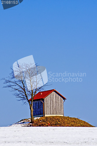 Image of Cabin in snow