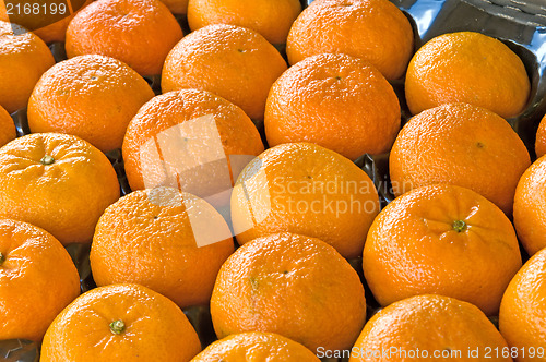 Image of mandarins at street sale