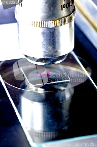 Image of Microscope with test