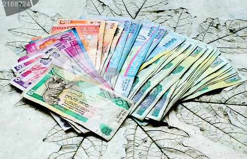 Image of Used banknotes country Sri Lanka