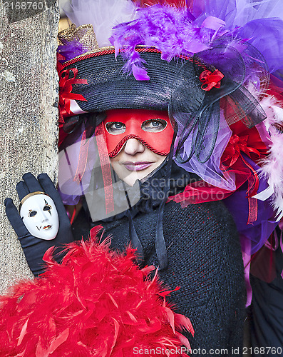 Image of Woman in a Venetian Disguise