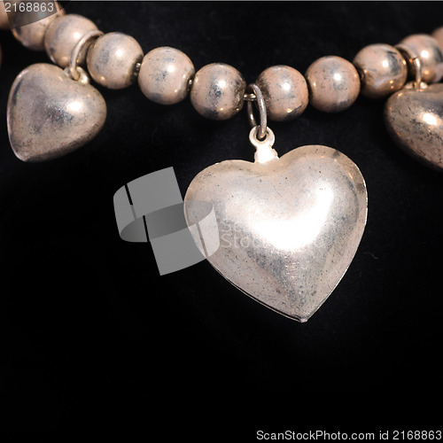 Image of Necklace with a silver heart