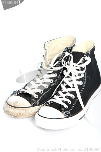 Image of Pair of lace up sneakers