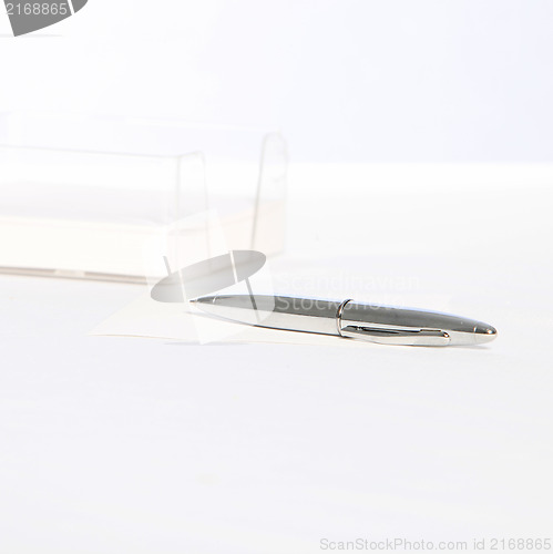 Image of Modern silver ballpoint pen
